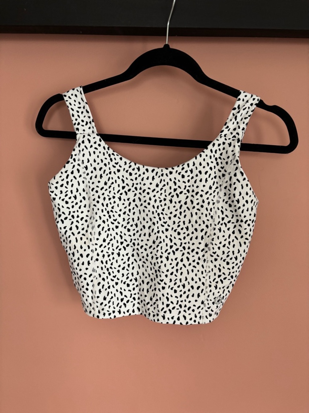 Astoria Activewear White Black Dot Sports Bra